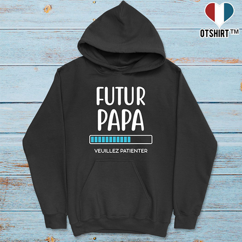 Cadeau sweat homme futur papa veuillez patienter otshirt