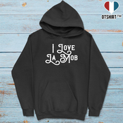 Sweat à capuche homme i love la mob