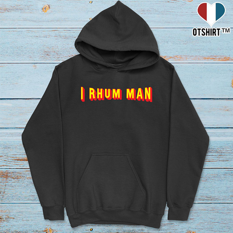 Sweat à capuche homme i rhum man