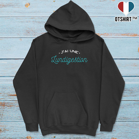 Sweat à capuche homme j'ai une lundigestion
