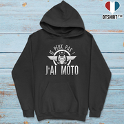 Sweat à capuche homme j'peux pas j'ai moto 2