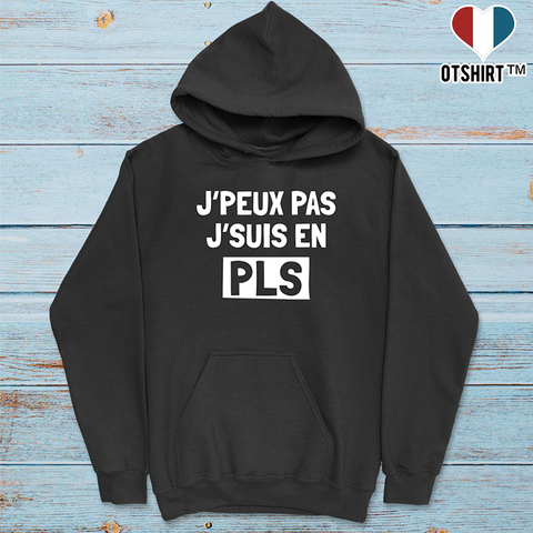Sweat à capuche homme je suis en pls