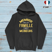 Sweat à capuche homme la famille des mobeurs