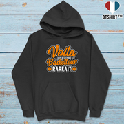 Sweat à capuche homme le basketteur parfait
