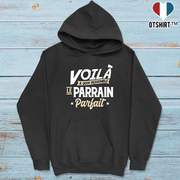 Sweat à capuche homme le parrain parfait