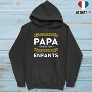 Sweat à capuche homme les supers papa