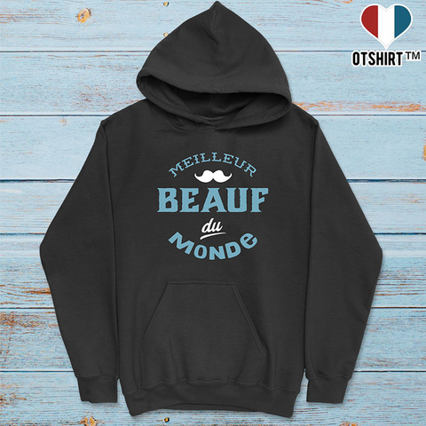 Sweat à capuche homme meilleur beauf du monde