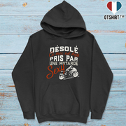 Sweat à capuche homme motard déjà pris