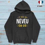 Sweat à capuche homme neveu en or 2