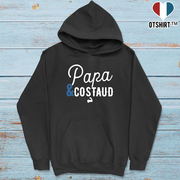 Sweat à capuche homme papa & costaud