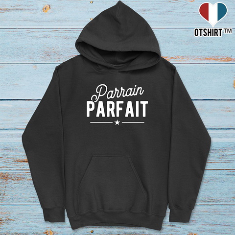 Sweat à capuche homme parrain parfait
