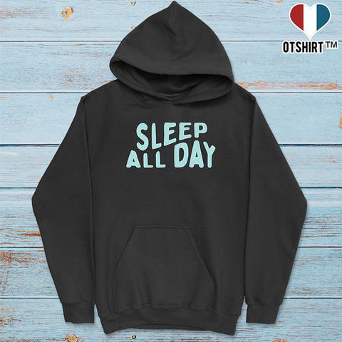 Sweat à capuche homme sleep all day