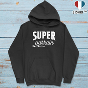 Sweat à capuche homme super parrain