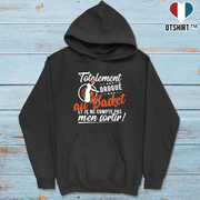 Sweat à capuche homme totalement drogué au basket