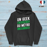 Sweat à capuche homme un geek libère la ram