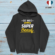 Sweat à capuche homme un super beauf