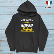 Sweat à capuche homme un super frère