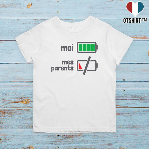 T shirt enfant Moi VS mes parents