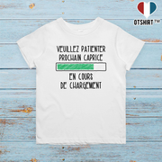 T shirt enfant Prochain caprice en cours