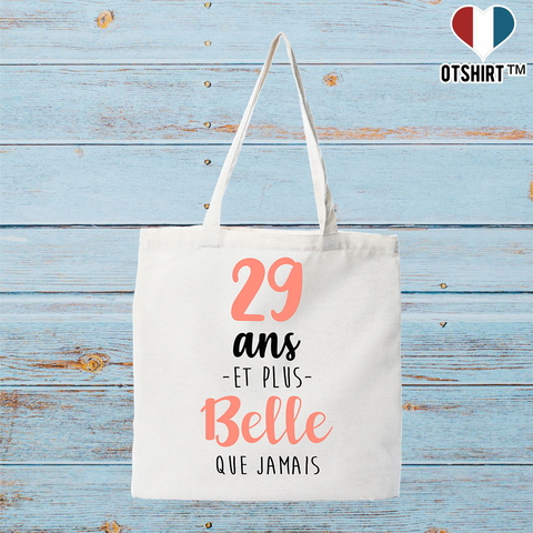 Tote bag coton recyclé 29 ans et plus belle que jamais
