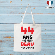 Tote bag coton recyclé 44 ans et plus beau