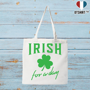 Tote bag coton recyclé Irish for a day