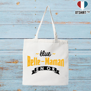 Tote bag coton recyclé élue belle-maman en or