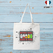 Tote bag coton recyclé batterie faible