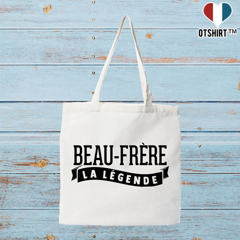 Tote bag coton recyclé beau-frère la légende