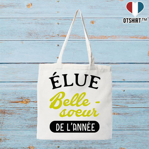 Tote bag coton recyclé belle-soeur de l'année