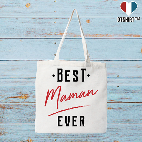 Tote bag coton recyclé best maman ever