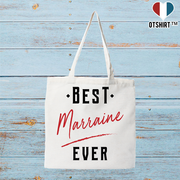 Tote bag coton recyclé best marraine ever