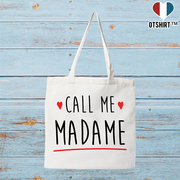 Tote bag coton recyclé call me madame