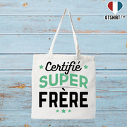 Tote bag coton recyclé certifié super frère