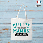 Tote bag coton recyclé certifiée meilleure maman