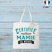 Tote bag coton recyclé certifiée meilleure mamie