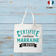Tote bag coton recyclé certifiée meilleure marraine