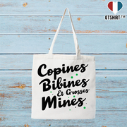 Tote bag coton recyclé copines & bibines