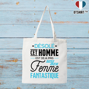 Tote bag coton recyclé déjà pris par une femme fantastique