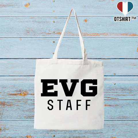 Tote bag coton recyclé evg staff