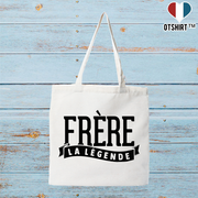 Tote bag coton recyclé frère la légende