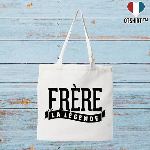 Tote bag coton recyclé frère la légende
