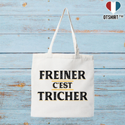 Tote bag coton recyclé freiner c'est tricher