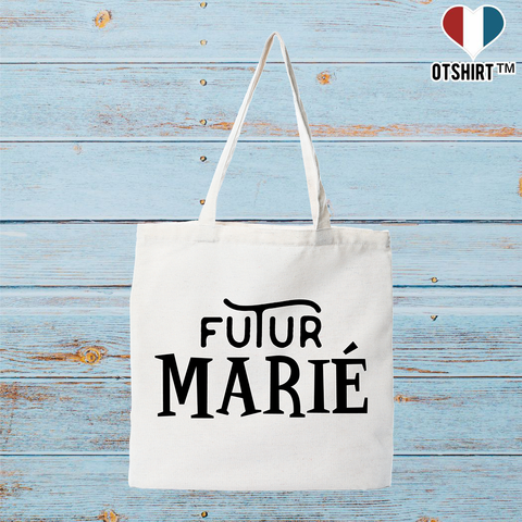 Tote bag coton recyclé futur marié