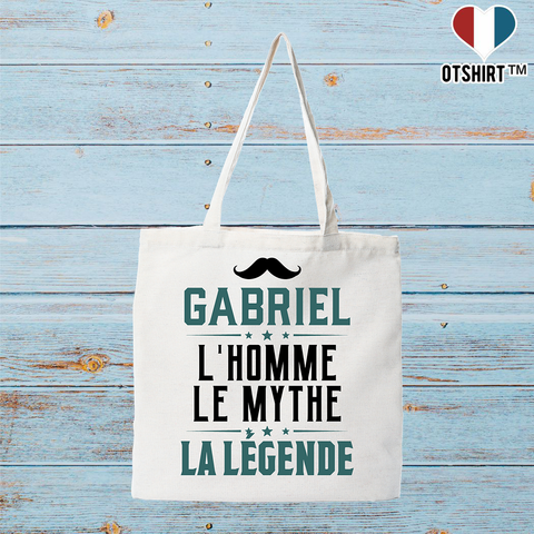 Tote bag coton recyclé gabriel l'homme le mythe la légende
