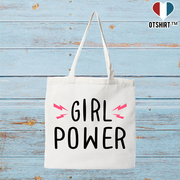 Tote bag coton recyclé girl power