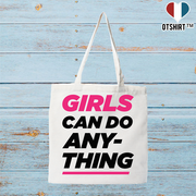 Tote bag coton recyclé girls can do anything
