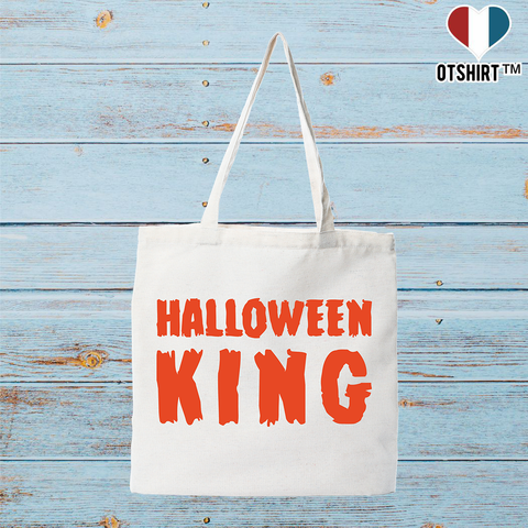Tote bag coton recyclé halloween king