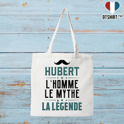 Tote bag coton recyclé hubert l'homme le mythe la légende