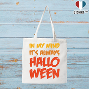 Tote bag coton recyclé it's always halloween